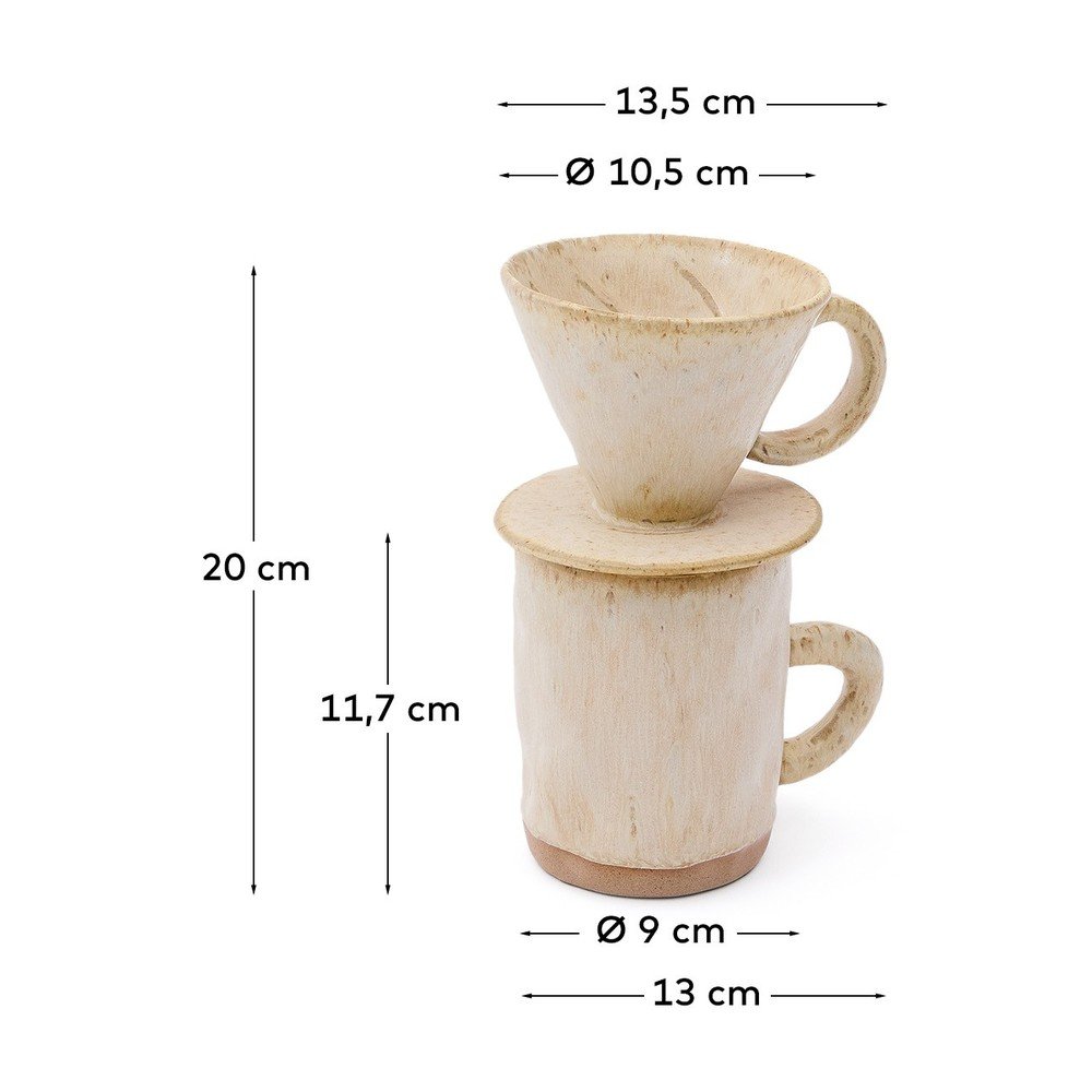Dripper ceramiczny Zunel – Kave Home (zdjęcie 9)