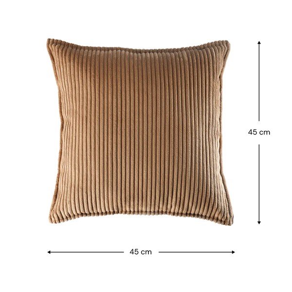 Brązowa sztruksowa poduszka na sofę dziecięcą Block – Wigiwama-image-4