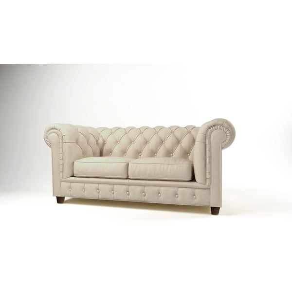 Kremowa aksamitna sofa 178 cm Cambridge – Ropez