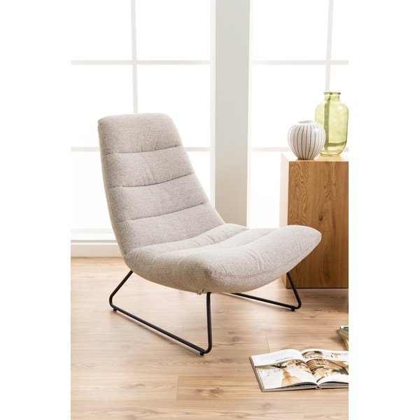 Beżowy fotel relaksacyjny Milford – Actona-image-1