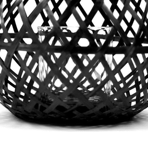 Czarny lampion bambusowy Compactor Bamboo Lantern, ⌀ 25 cm-image-1