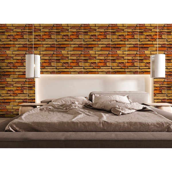 Płytki samoprzylepne zestaw na ścianę 6 szt. 30x60 cm Brick Wall – SP TREND-image-2