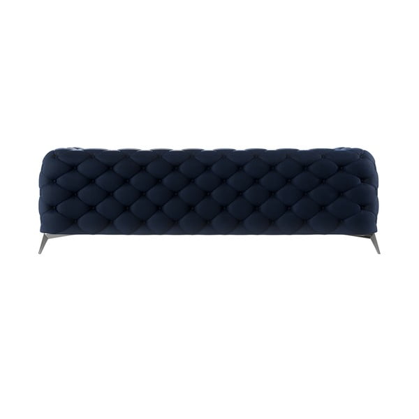 Ciemnoniebieska aksamitna sofa 243 cm Chelsea – Ropez-image-2