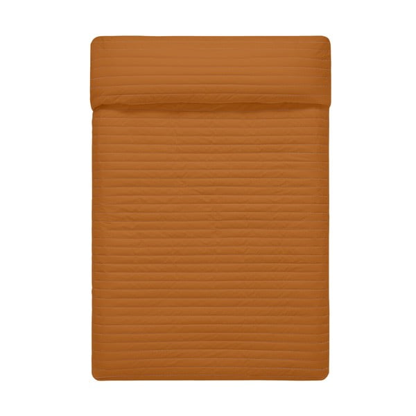 Pomarańczowo-beżowa bawełniana narzuta pikowana 180x260 cm Dash – Happy Friday-image-2