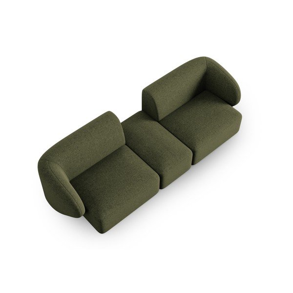 Zielona sofa  z tkaniny szenilowej 246 cm Paolo – Milo Casa-image-1