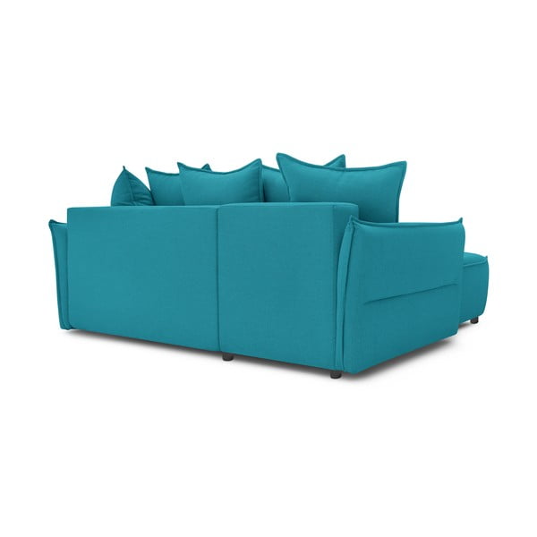 Turkusowy rozkładany narożnik (lewostronny) Leon – Bobochic Paris-image-4