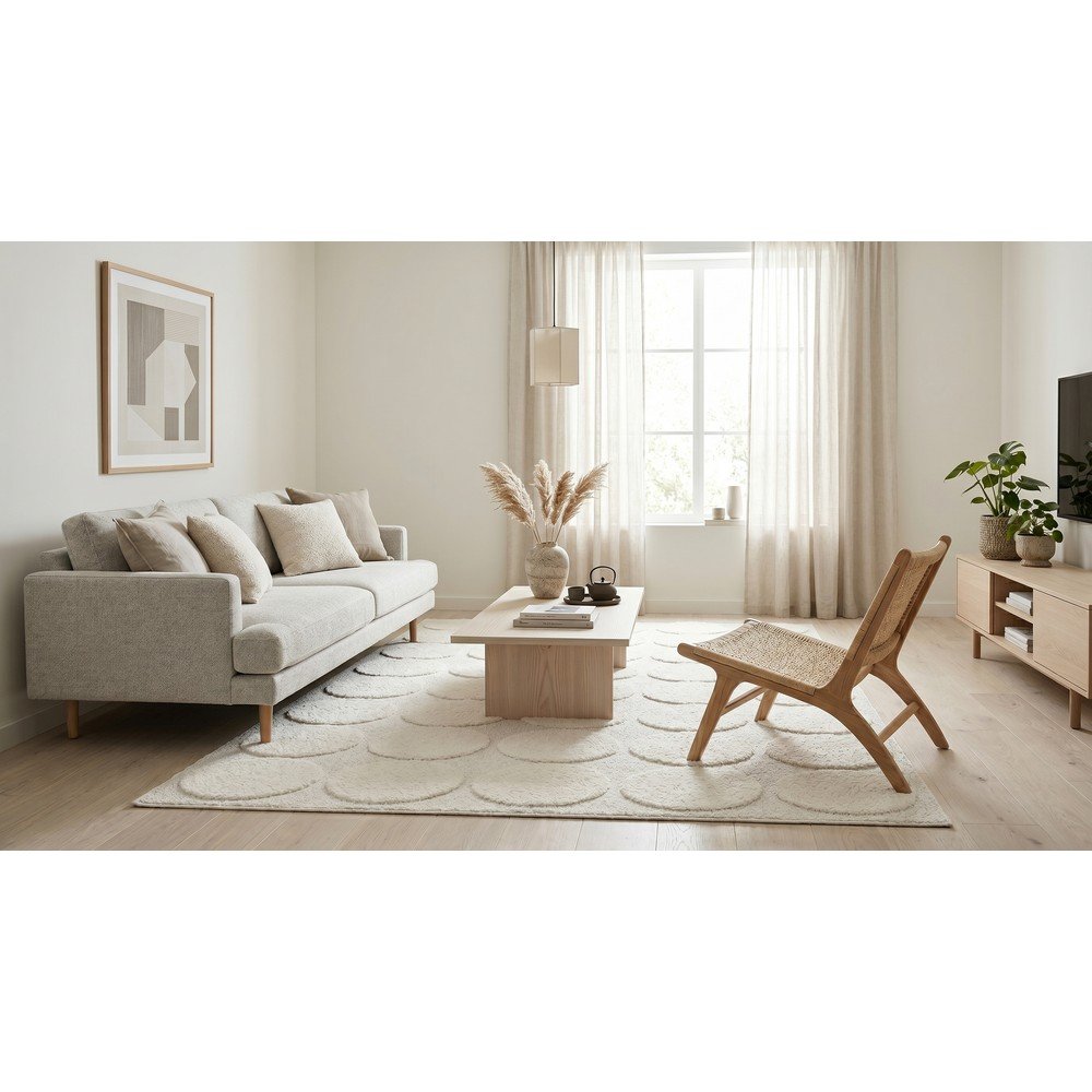 Kremowy dywan 120x170 cm Bubble – ESTE (zdjęcie 4)