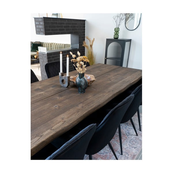 Czarna metalowa witryna 50x110 cm Adelaide – House Nordic-image-3