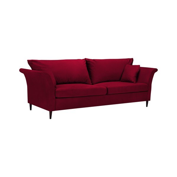 Czerwona rozkładana sofa ze schowkiem Mazzini Sofas Pivoine-image-2