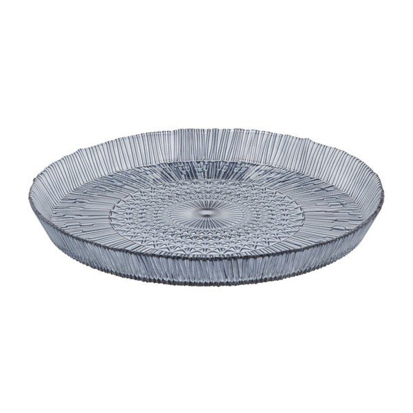 Niebieski szklany półmisek ø 30 cm Kusintha – Bitz