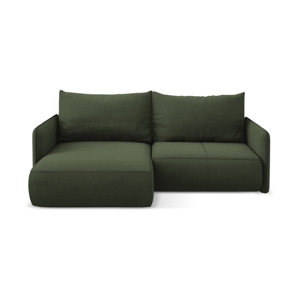 Zielony rozkładany/ze schowkiem narożnik (lewostronny) Nanea – Makamii