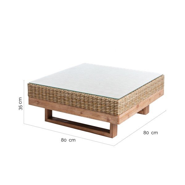 Stolik ogrodowy ze sztucznego rattanu 80x80 cm Patsy – LDK Garden-image-4