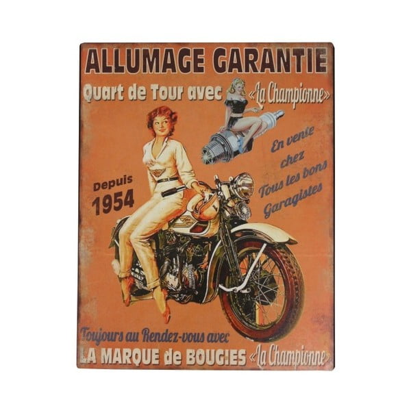 Pomarańczowa tablica dekoracyjna Antic Line Antic Line La Champ