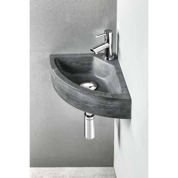 Bateria umywalkowa stojąca w kolorze srebra z połyskiem Small – Sapho-image-1