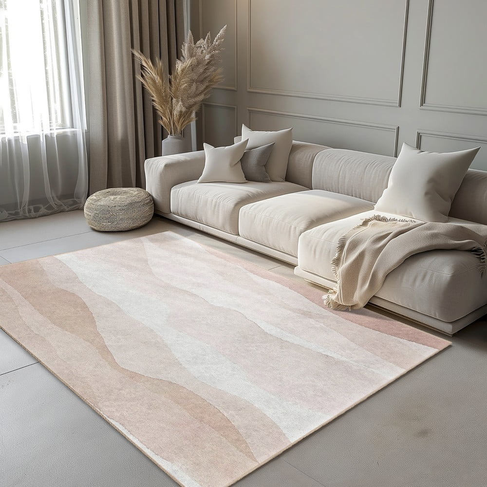 Kremowy dywan odpowiedni do prania 80x150 cm Komodo Beach – Mila Home (zdjęcie 6)