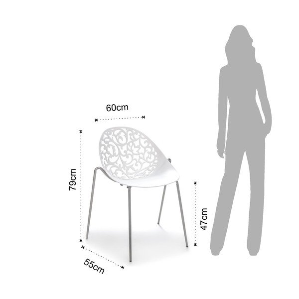Białe krzesła zestaw 2 szt. Eura – Tomasucci-image-4