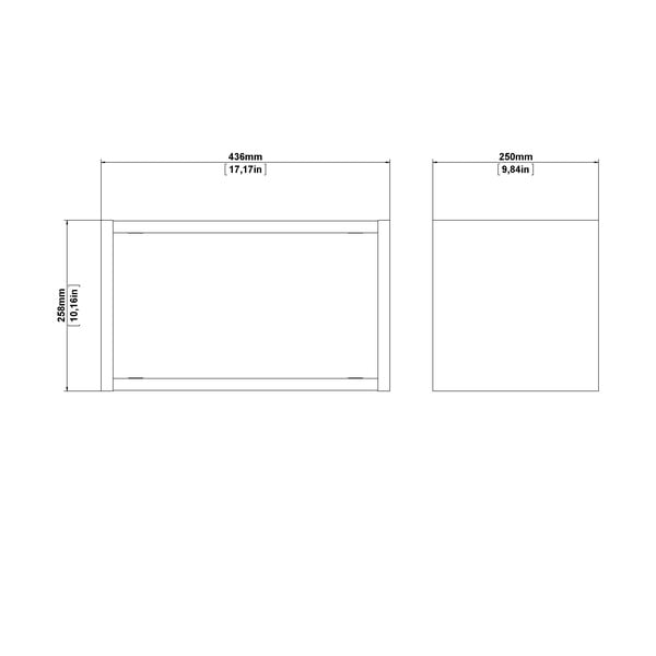 Wielopoziomowa półka w dekorze dębu w naturalnym kolorze 44 cm Roomers – Tvilum-image-2