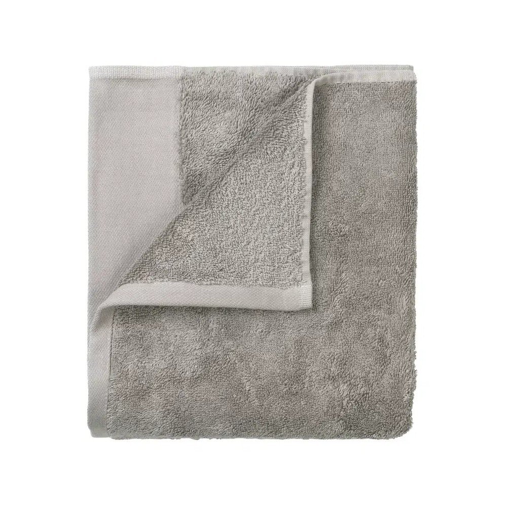 Szare ręczniki z bawełny organicznej frotte zestaw 2 szt. 30x50 cm Riva – Blomus