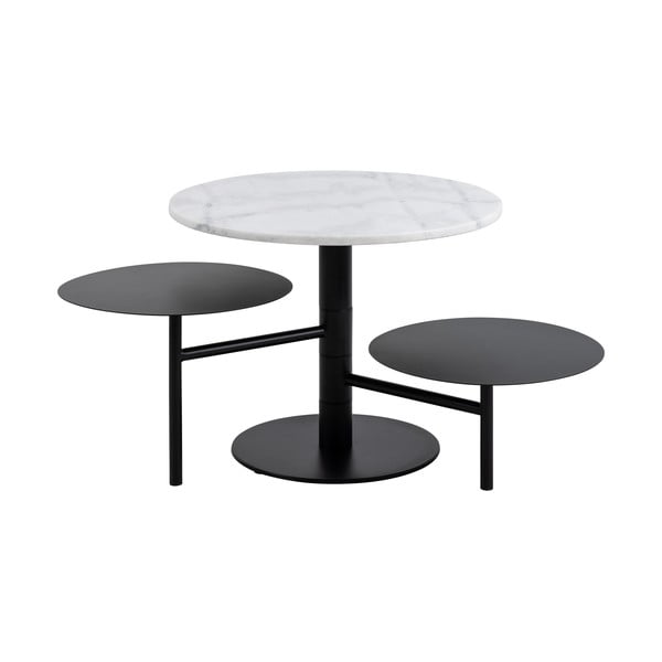 Biały okrągły stolik ø 60 cm Lahti – Actona-image-3