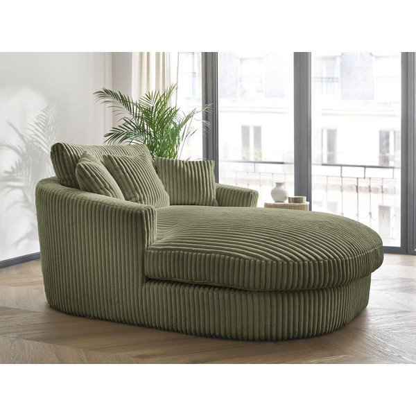 Zielony sztruksowy fotel Belem – Bobochic Paris-image-1