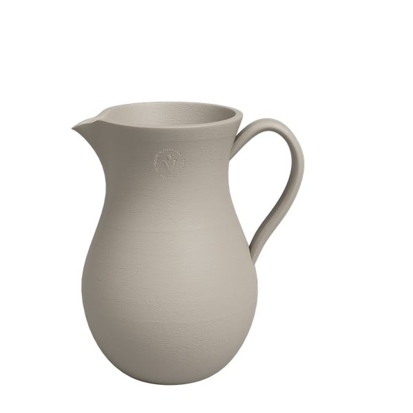 Beżowy ceramiczny ręcznie wykonany wazon (wysokość 30 cm) Harmonia – Artevasi