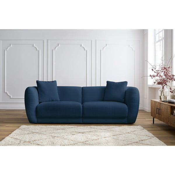 Ciemnoniebieska sofa 230 cm Bourbon – Bobochic Paris-image-1