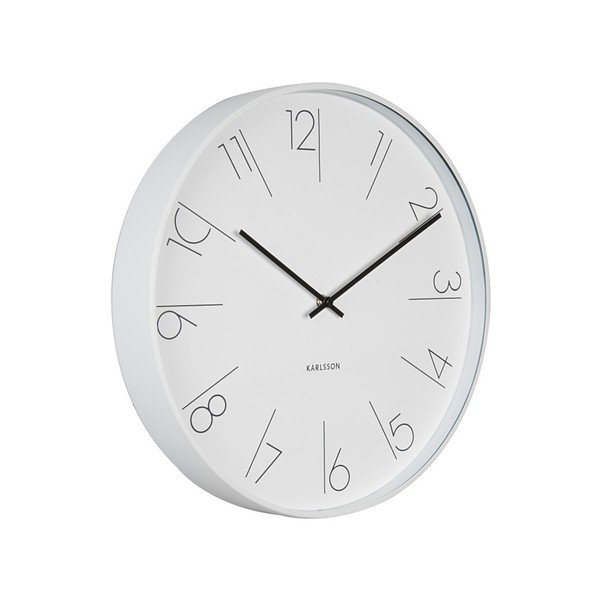 Biały zegar Present Time Elegant-image-1
