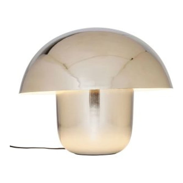 Lampa stołowa w chromowej barwie Kare Design Mushroom