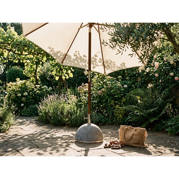 Stojak na parasol ogrodowy z lastryko – Esschert Design-image-1