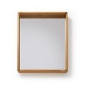 Lustro w ramie z drewna tekowego Kave Home Sunday, 80x65 cm