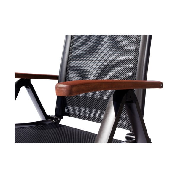 Czarny metalowy fotel ogrodowy Ass Comfort – Sun Garden-image-3