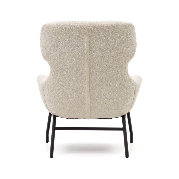 Kremowy fotel z materiału bouclé Belina – Kave Home-image-3