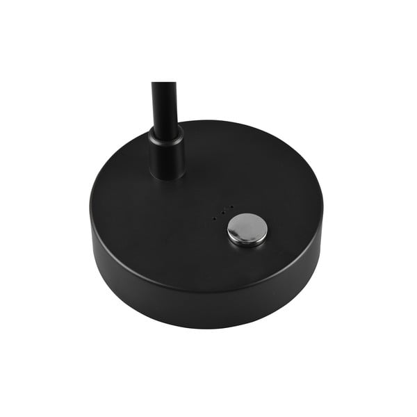 Lampa stołowa LED ze ściemniaczem w kolorze czarni z połyskiem (wys. 28 cm) Lenny – Trio-image-4