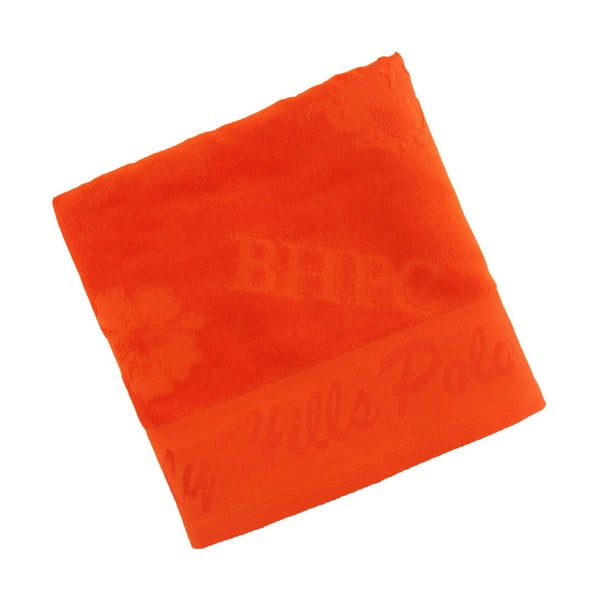 Pomarańczowy ręcznik bawełniany BHPC Velvet 50x100 cm