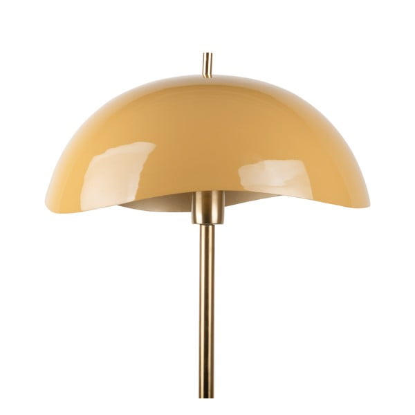 Lampa stojąca w musztardowo-złotym kolorze z metalowym kloszem (wysokość 154 cm) Waved – Leitmotiv-image-1