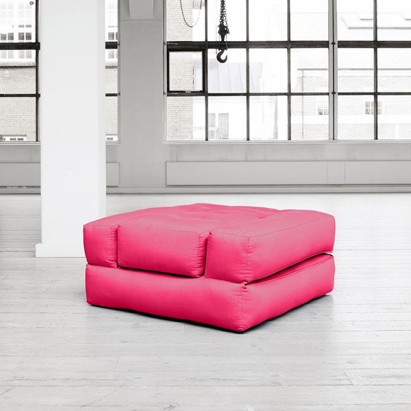 Fotel rozkładany Karup Cube Magenta-image-3