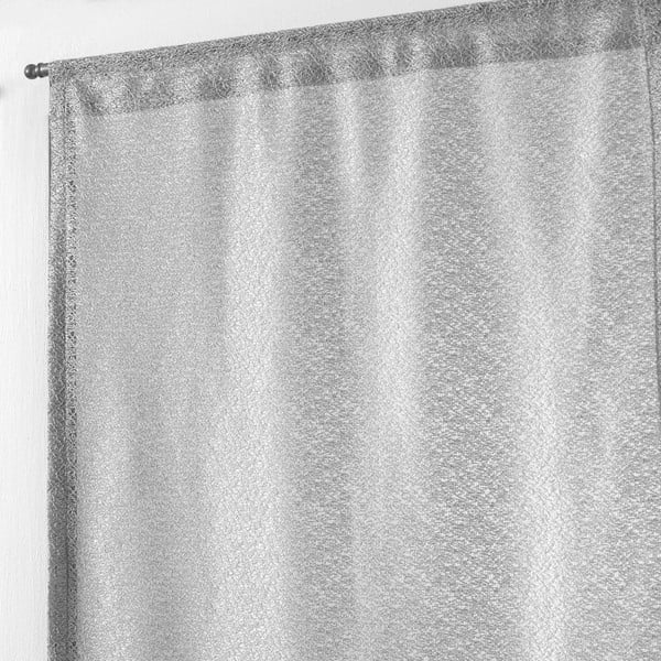 Szare firanki zestaw 2 szt. 60x90 cm Castille – douceur d'intérieur-image-1