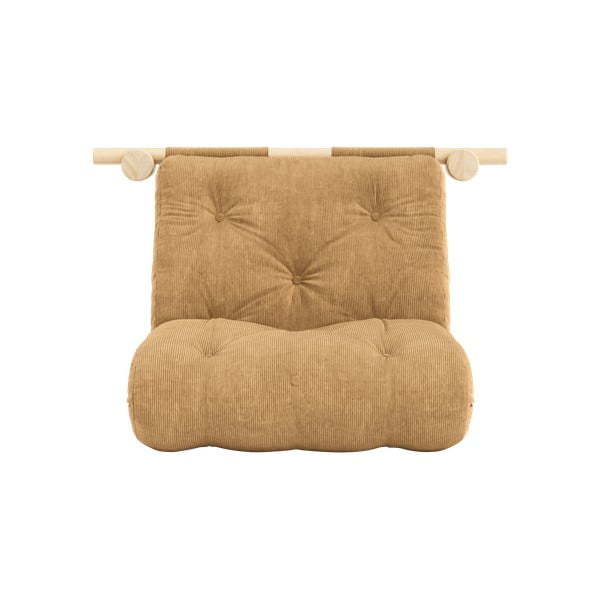 Jasnobrązowy sztruksowy fotel Hooked – Karup Design-image-3