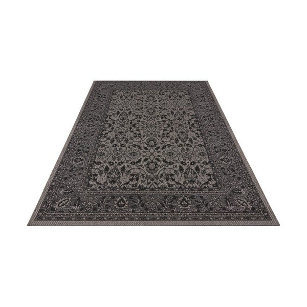 Czarno-fioletowy dywan odpowiedni na zewnątrz NORTHRUGS Konya, 200x290 cm-image-1