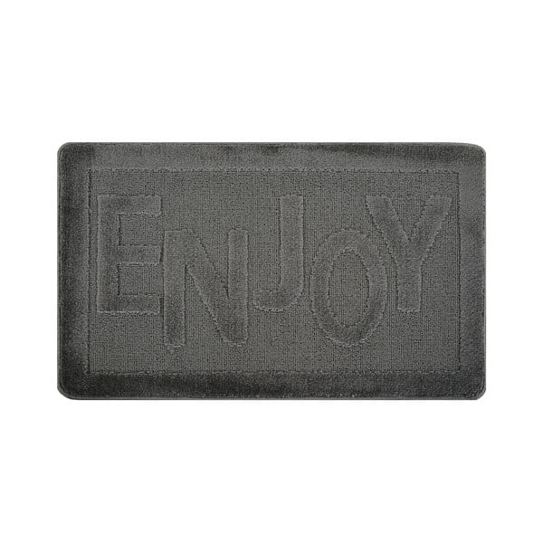 Antracytowy dywanik łazienkowy 60x100 cm Enjoy – Foutastic