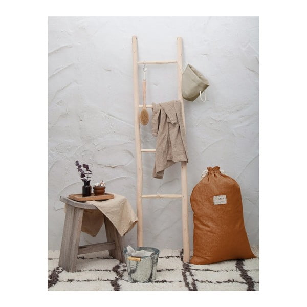 Worek na pranie z domieszką lnu Really Nice Things Bag Terracota, wys. 75 cm-image-1