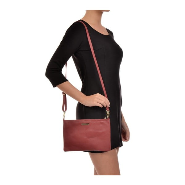 Czerwona torebka skórzana Anna Luchini Kate-image-4