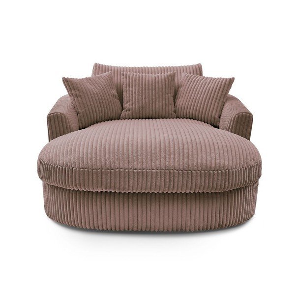 Różowy sztruksowy fotel Belem – Bobochic Paris-image-3