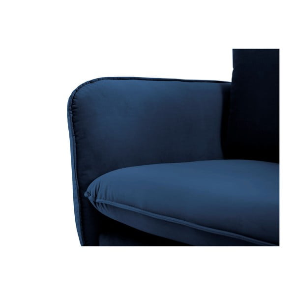 Niebieska aksamitna sofa Cosmopolitan Design Vienna, 160 cm-image-4