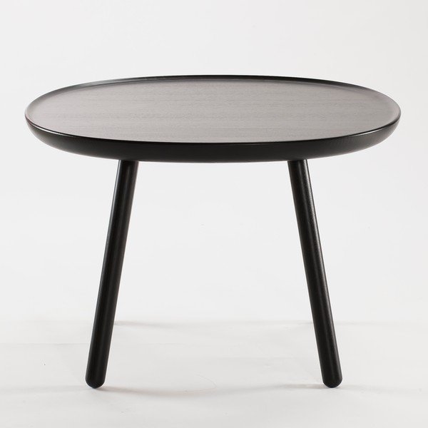 Czarny stolik z litego drewna EMKO Naïve, ø 64 cm-image-3