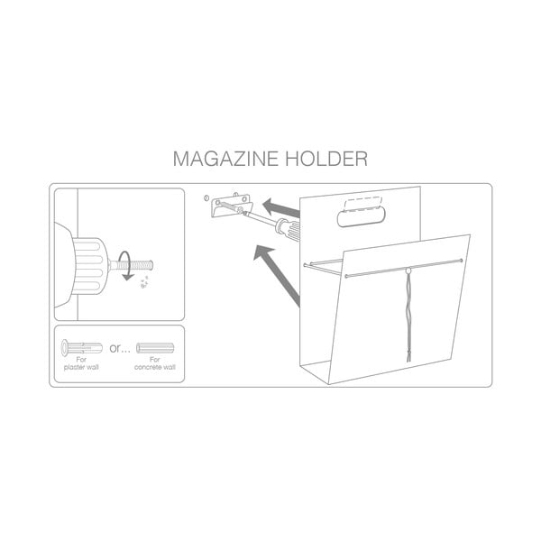 Gazetnik metalowy/ze skóry ekologicznej Nupo M – LIND DNA-image-1