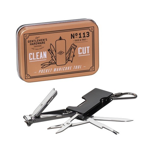 Kieszonkowy zestaw do manicure z karabińczykiem Gentlemen's Hardware-image-1