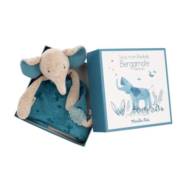 Niebieska przytulanka Elephant – Moulin Roty-image-4