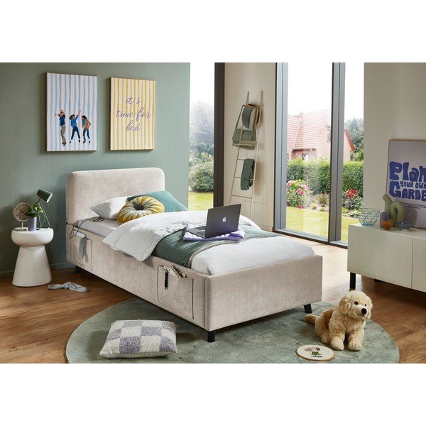 Beżowe łóżko dziecięce bez stelaża 90x200 cm Cosy – Meise Möbel-image-1
