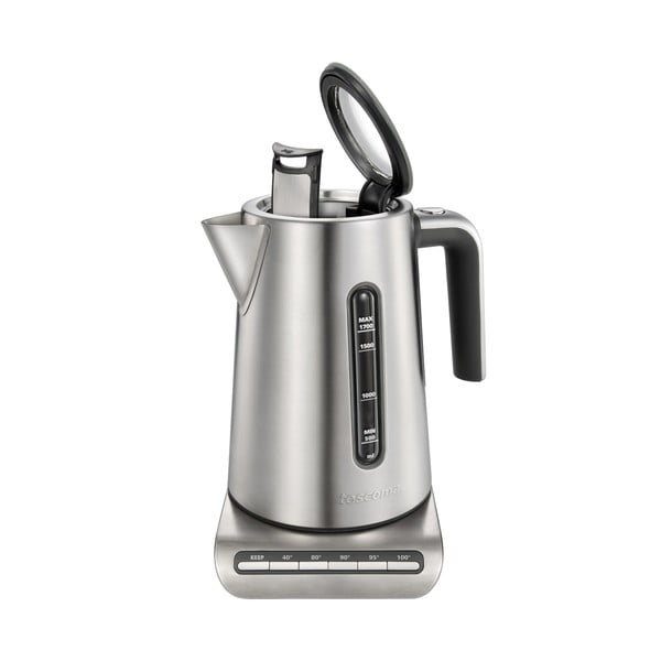 Czajnik elektryczny ze stali nierdzewnej w kolorze srebra 1.7 l President – Tescoma-image-1